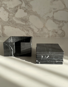 Portavasos CUADRADO NEGRO