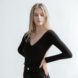 BODYSUIT backless negro